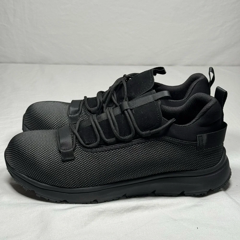 Mens Safety Toe Work‎ Shoes Black Size 10 EU 44 Lightweight Work Sneakers